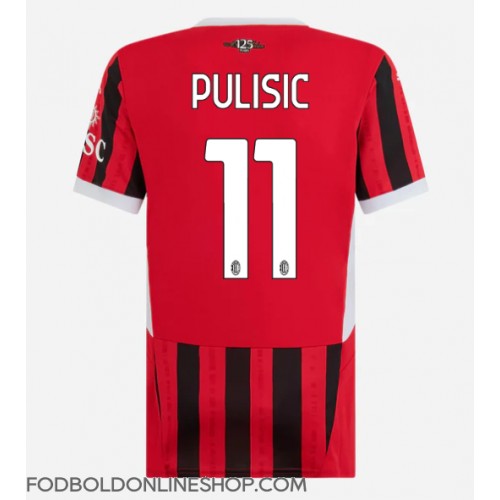 AC Milan Christian Pulisic #11 Hjemmebanetrøje Dame 2024-25 Kortærmet